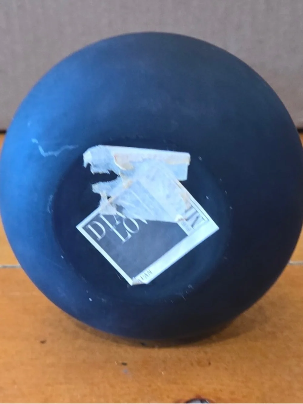 Vintage Blue Matte Glass Bud Vase - Home Accents